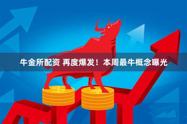 牛金所配资 再度爆发！本周最牛概念曝光